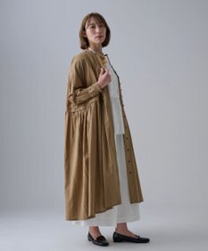 muuc 花刺繍モチーフのコットンローンワンピース