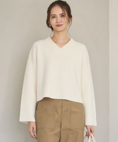 23区 S 【SLOW/一部店舗限定】ソフトウール Vネック ニット