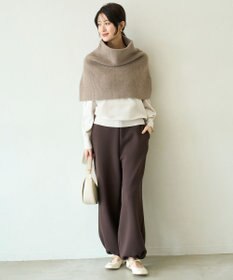 UNFILO 【WEB/一部店舗限定】ふわふわニット ケープスヌード