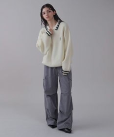 WEGO 【ユニセックス着用ITEM】ワンポイント刺繍ニットポロ