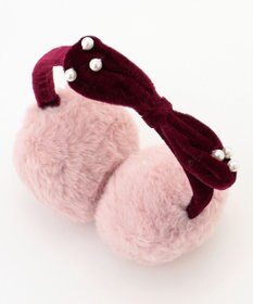 ANY KIDS パール×リボンイヤーマフ