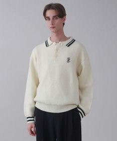 WEGO 【ユニセックス着用ITEM】ワンポイント刺繍ニットポロ