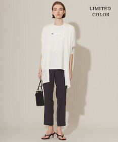 ICB 【新色追加・接触冷感・UVケア・速乾・洗える】FluidBackSatin ドロストパンツ