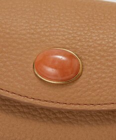 TOPKAPI 【TOPKAPI】gemdrops ジェムドロップ ミニエンボスレザー 天然石 三つ折り 財布