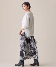 自由区 L 【WEB限定・洗える】コットンストレッチホールガーメントニット ベスト