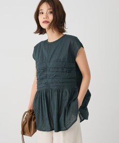 CRAFT STANDARD BOUTIQUE インド綿ドット刺繍ブラウス