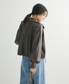Green Parks フェイクレザードロストブルゾン