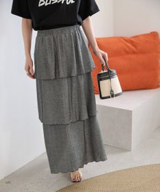 AMERICAN HOLIC ラメカットティアードスカート