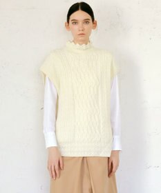 23区 【23区 lab.】アランパターン  ニットベスト