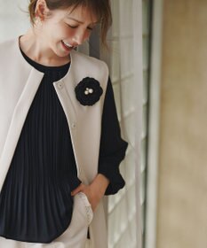 組曲 ツイードパールコサージュ