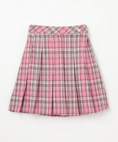 ANY KIDS ラメチェックプリーツスカパン