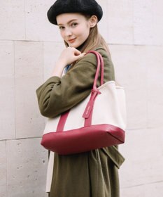 UNBILLION cachecache パーテーションキャンバストートバッグL