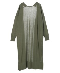 CRAFT STANDARD BOUTIQUE 裾スリットロングニットカーディガン