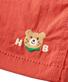 MIKI HOUSE HOT BISCUITS 【80-120cm】撥水素材 ワンポイント 5分丈パンツ