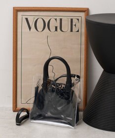 WEGO 巾着付きクリアショルダー