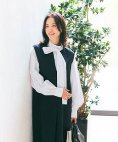 #Newans 【洗濯機可】キーネックジャンパースカート