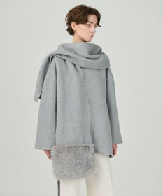 GRACE CONTINENTAL フードストールリバーコート