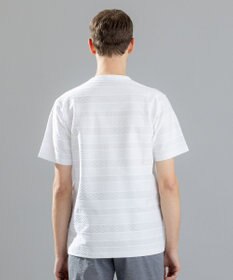 JOSEPH HOMME ジャガードボーダー　クルーネックTシャツ
