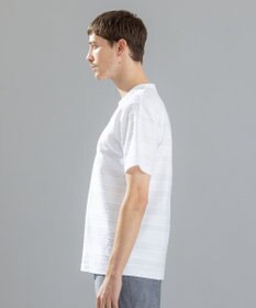 JOSEPH HOMME ジャガードボーダー　クルーネックTシャツ