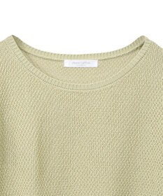 Green Parks かのこボートネック７分袖ニットプルオーバー