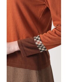 DAKS ジャカードクルーネックカーディガン