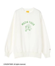 Green Parks ムジークタイガー／裏起毛プリントプルオーバー