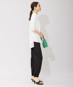 ICB 【洗える】 キュプラナイロンストレッチ ジョグパンツ