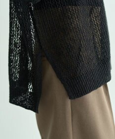 YECCA VECCA スラブメッシュルーズニット