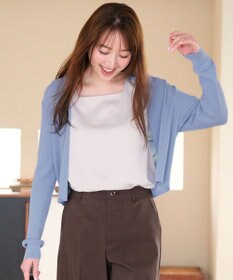ANY SIS 【2WAY】サテン タンクトップ