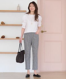 ANY シルケットスムース ツイストタックスリーブトップス