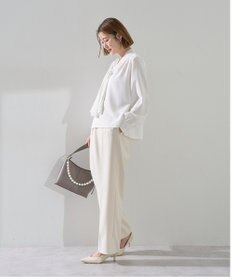 YECCA VECCA サイドベルテッドハイウエストパンツ