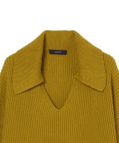 JOSEPH 【洗える】ニューカーディガンステッチオープンネックニット