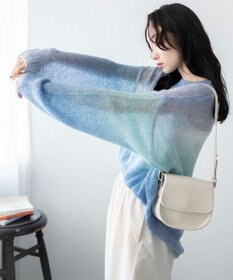 WEGO グラデーションメッシュニット