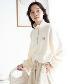 WEGO ハーフジップショートスウェット