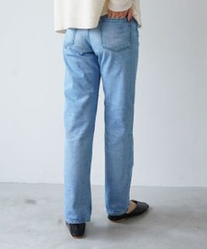 caqu modern straight レギュラーストレートデニムパンツ USED WASH
