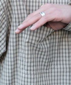 WEGO ミニマムチェックショートシャツ（LS）