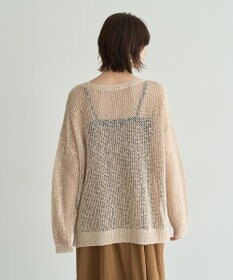 YECCA VECCA スラブメッシュルーズニット