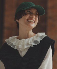 #Newans 【前後着用可能】【高山都さんコラボ】ビッグカラー２WAYブラウス