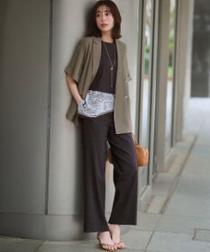 23区 L 【見上愛さん着用】シアータンブラー ハーフスリーブ ダブルジャケット