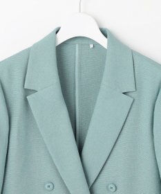 自由区 L 【ドラマ「明日はもっと いい日になる」着用】【セットアップ対応・接触冷感・洗える】リネンライクシンセティックテーラード ジャケット
