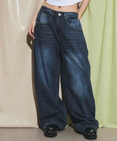 WEGO ブラストワイドデニム