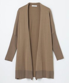 ANY 【洗濯機可】リブスリーブカーディガン