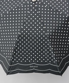 AURORA 【 NINA RICCI（ニナリッチ）】水玉プリント＆ビックスカラップ刺しゅう（折りたたみ傘）