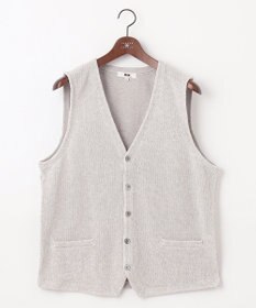 JOSEPH ABBOUD 【キングサイズ・洗える】ストローヤーン ニット ベスト