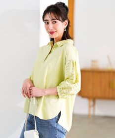 ANY SIS レースパフスリーブ シャツ