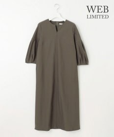 自由区 S 【WEB限定・洗える】カラミストレッチパフスリーブ ワンピース