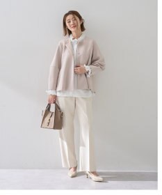 YECCA VECCA サイドベルテッドハイウエストパンツ