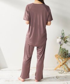 OP／FILA 【FILA】犬や猫の毛がつきにくいルームウェア上下セット/半袖