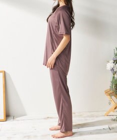 OP／FILA 【FILA】犬や猫の毛がつきにくいルームウェア上下セット/半袖