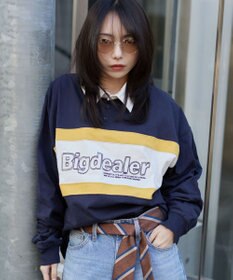 WEGO 【ユニセックス着用ITEM】ステッチロゴラガーシャツ